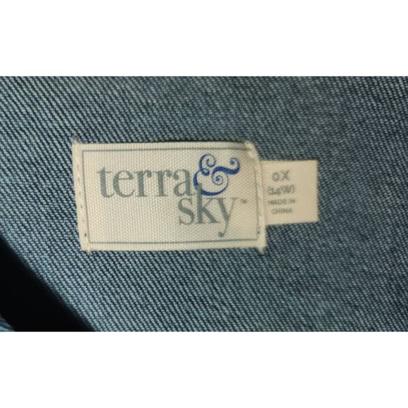 Terra & Sky Blue Jean Jacket - Picture 8 of 9